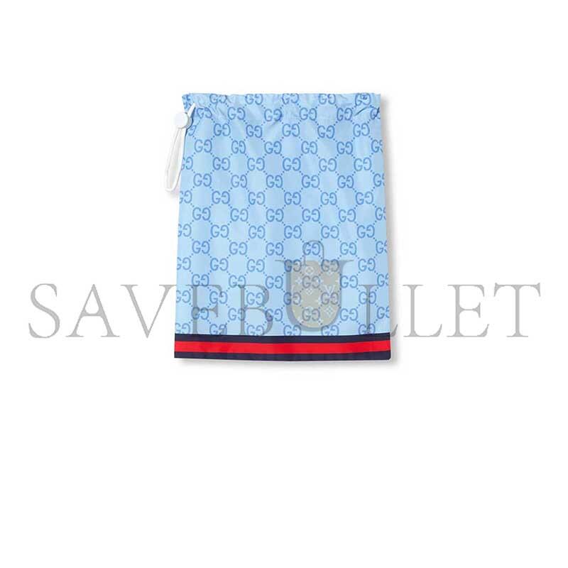 GUCCI PRINTED POPLIN TECH SWIM SHORTS 815602